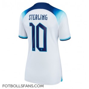 England Raheem Sterling #10 Replika Hemmatröja Damer VM 2022 Kortärmad
